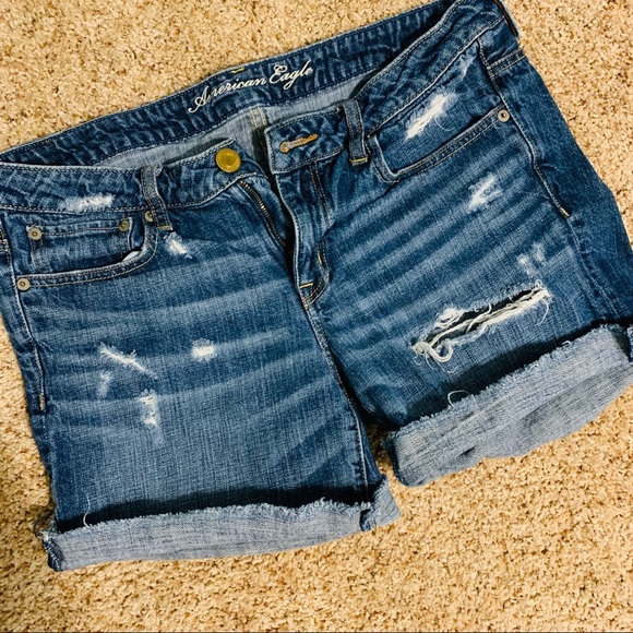 distressed denim shorts american eagle